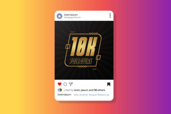 10k Social Media Followers Banner Design: A Premium Template for Your Growth