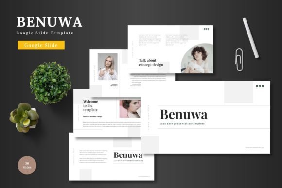 Benuwa Google Slide Template: Clean, Scalable, Multipurpose