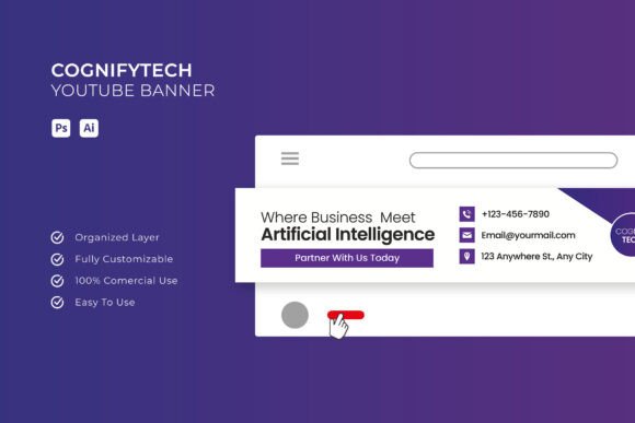 Cognifytech - YouTube Banner: Elevate Your Channel