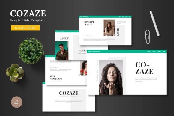 Cozaze - Google Slide Template: Clean, Modern Presentation Design