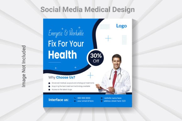 Crafting Visual Trust: Social Media Post Hospital Banner