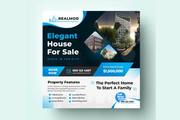 Designing Polished Real Estate Social Banner Graphics