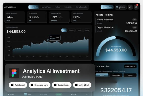 Investment Analytics Dashboard: A Sleek UI for Modern Finance