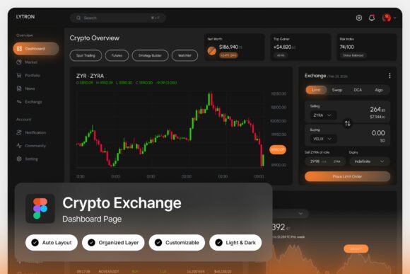 LYTRON: A High-Energy Crypto Exchange Dashboard UI