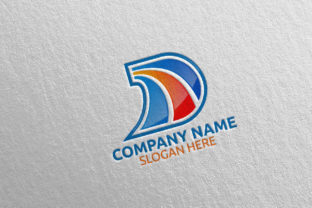 Modern Letter D Logo Design 9 for Digital Brands