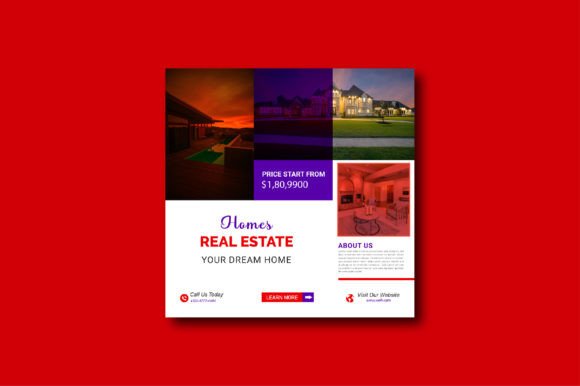 Modern Real Estate Poster Design for Marketing