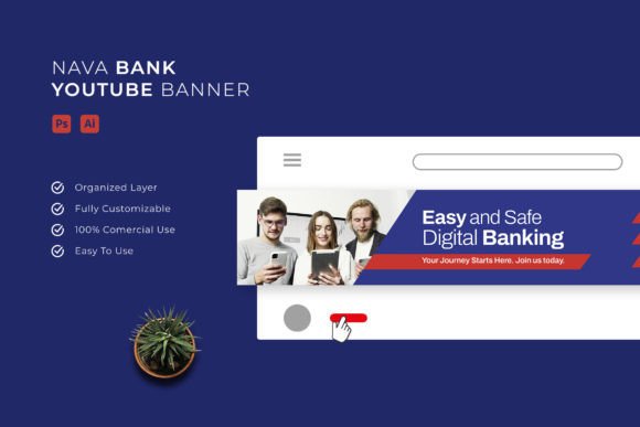 Nava Bank - YouTube Banner: Elevate Your Channel's Look