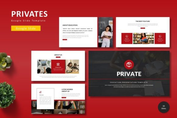 Privates: A Clean Google Slide Template for Modern Presentations