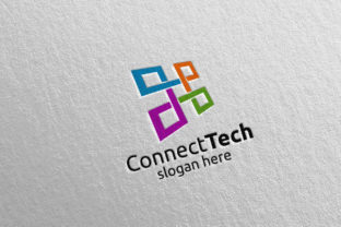 Technology Logo & Electronic Cable: A Modern Design Template