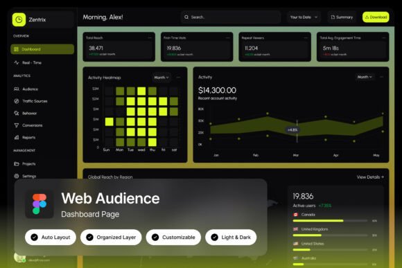 Zentrix Audience Dashboard: Deep Insights, Bold Design